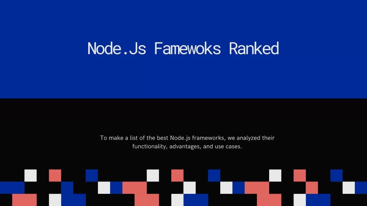 Node JS Frameworks by developer community